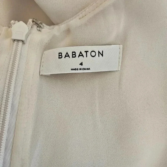 Aritzia Babaton Patricio Japanese Matte Crepe Mini Short Sleeve A-line Dress 4. - Picture 14 of 16